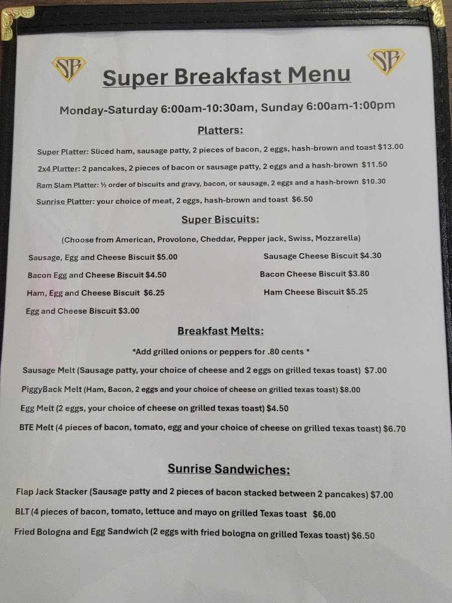 The Super Burger Menu - Image 2