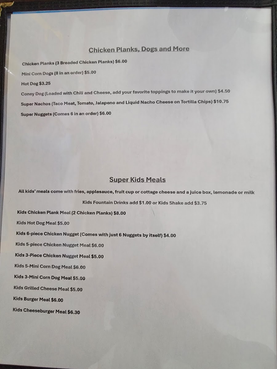 The Super Burger Menu - Image 4